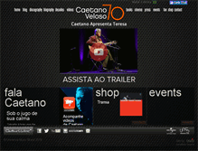 Tablet Screenshot of caetanoveloso.com.br